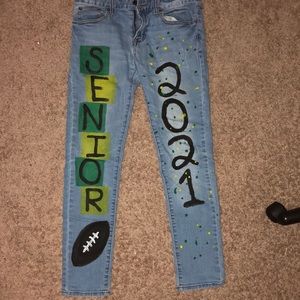 Denim jeans football Friday night spirit!!